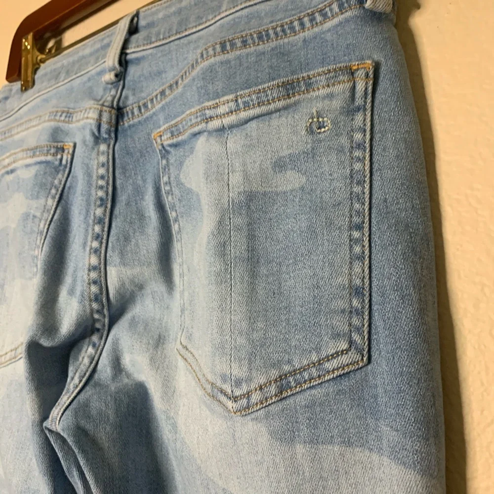 Rag & Bone Cate Mid Rise Faded Camo Jeans 26